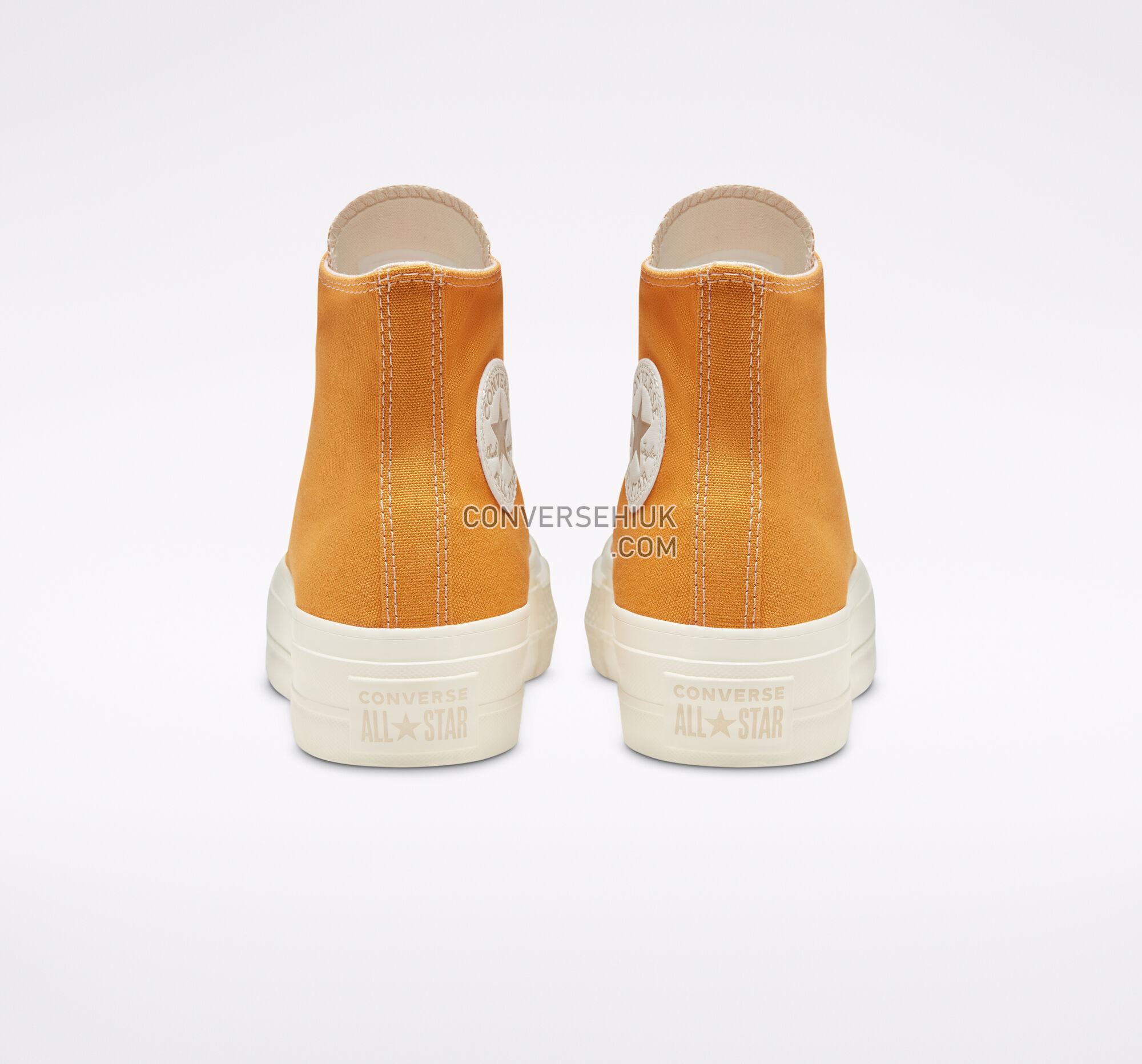 Converse Elevated Gold Platform Chuck Taylor All Star Sunflower Gold/Egret/Gold 568379C Shoes