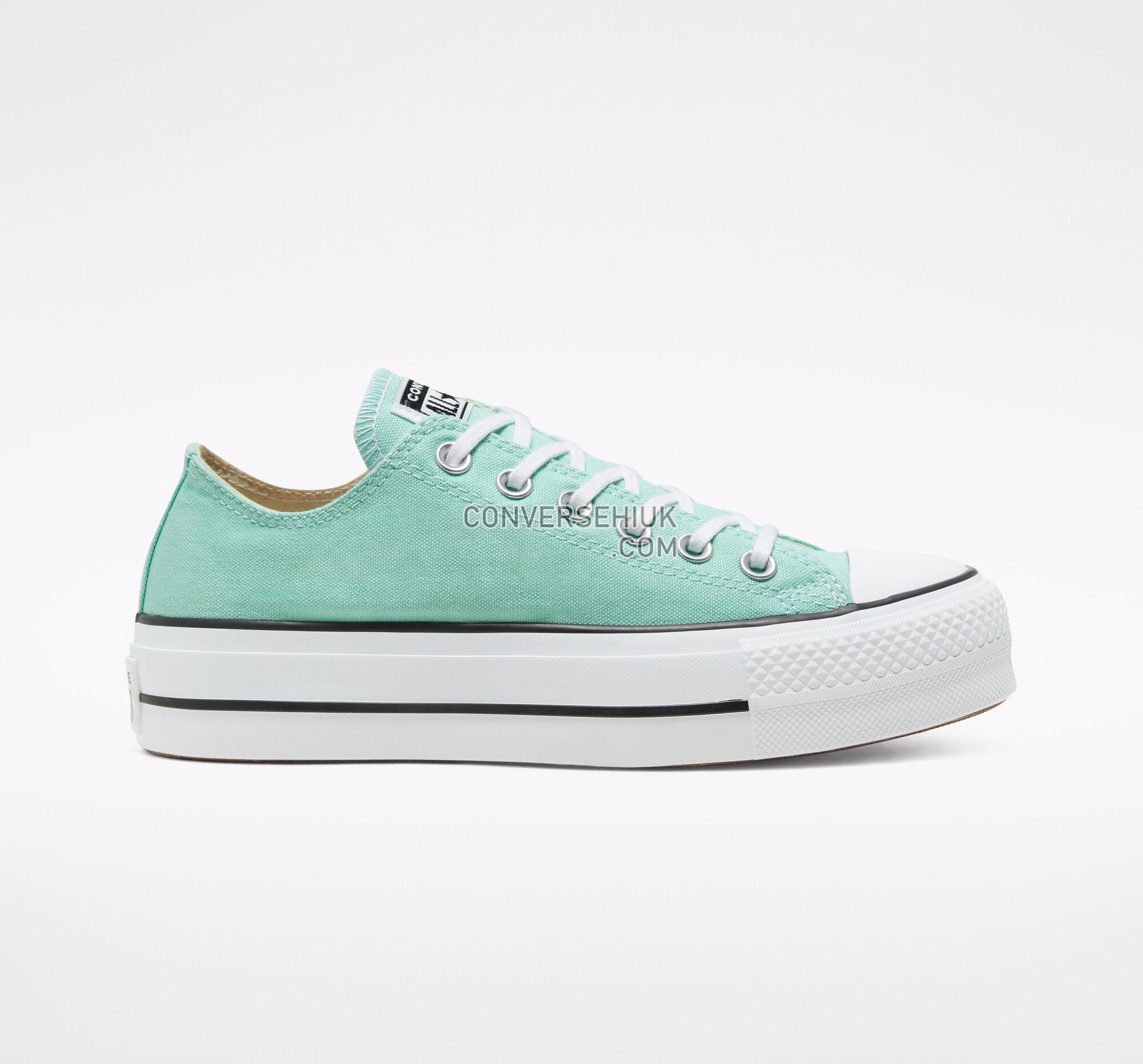 Converse Seasonal Color Platform Chuck Taylor All Star Ocean Mint/White/Black 566758C Shoes