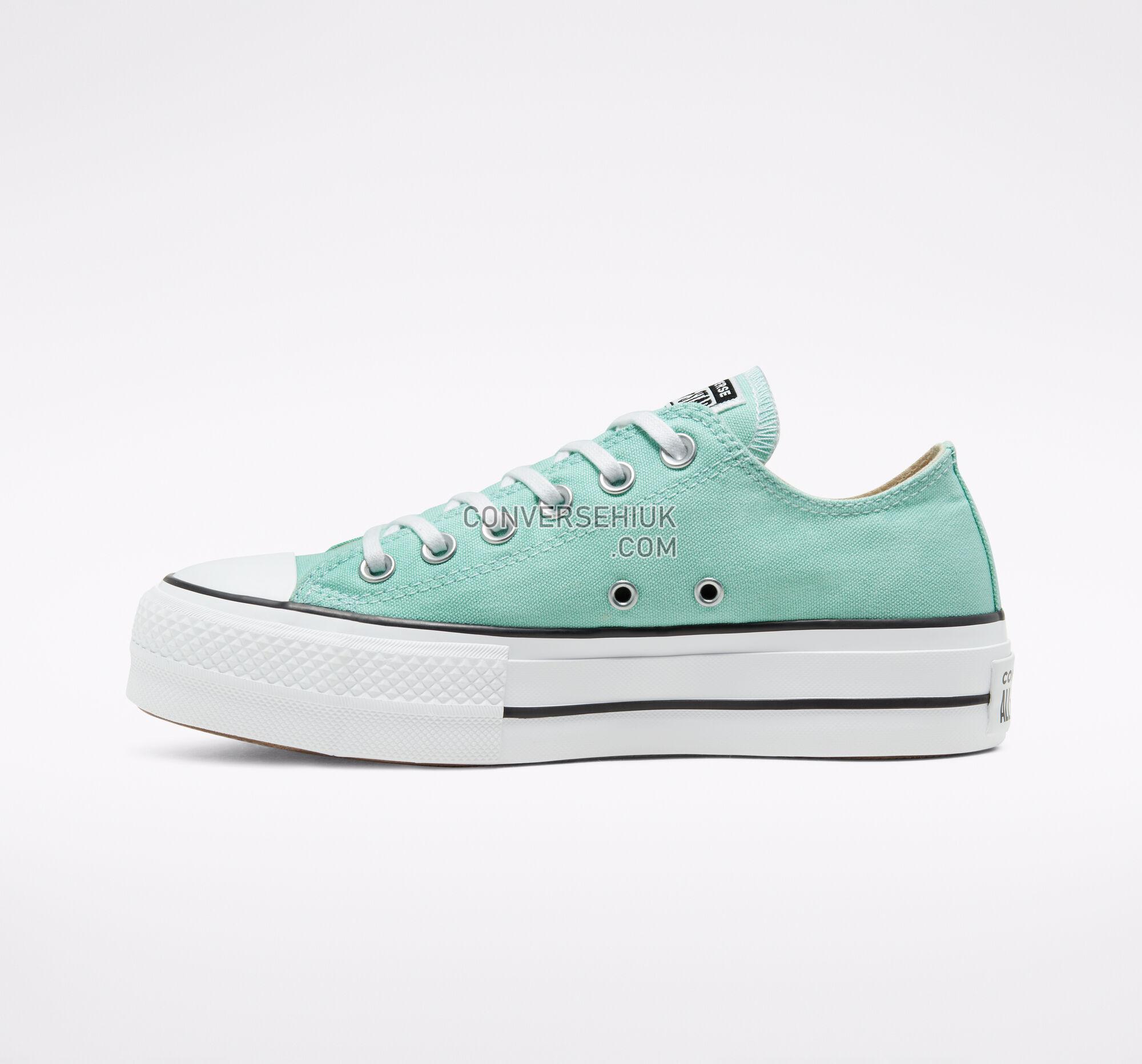 Converse Seasonal Color Platform Chuck Taylor All Star Ocean Mint/White/Black 566758C Shoes