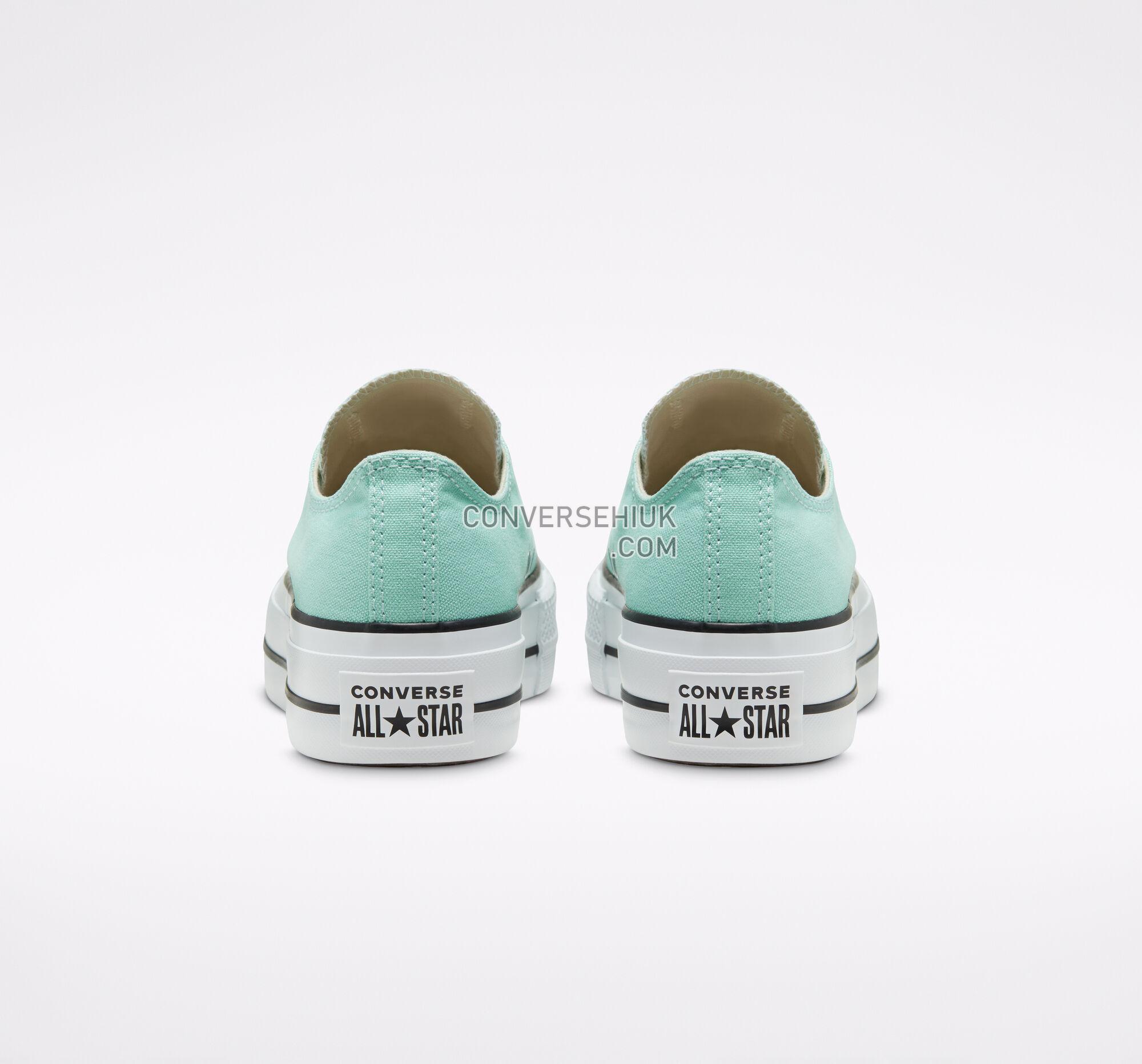 Converse Seasonal Color Platform Chuck Taylor All Star Ocean Mint/White/Black 566758C Shoes