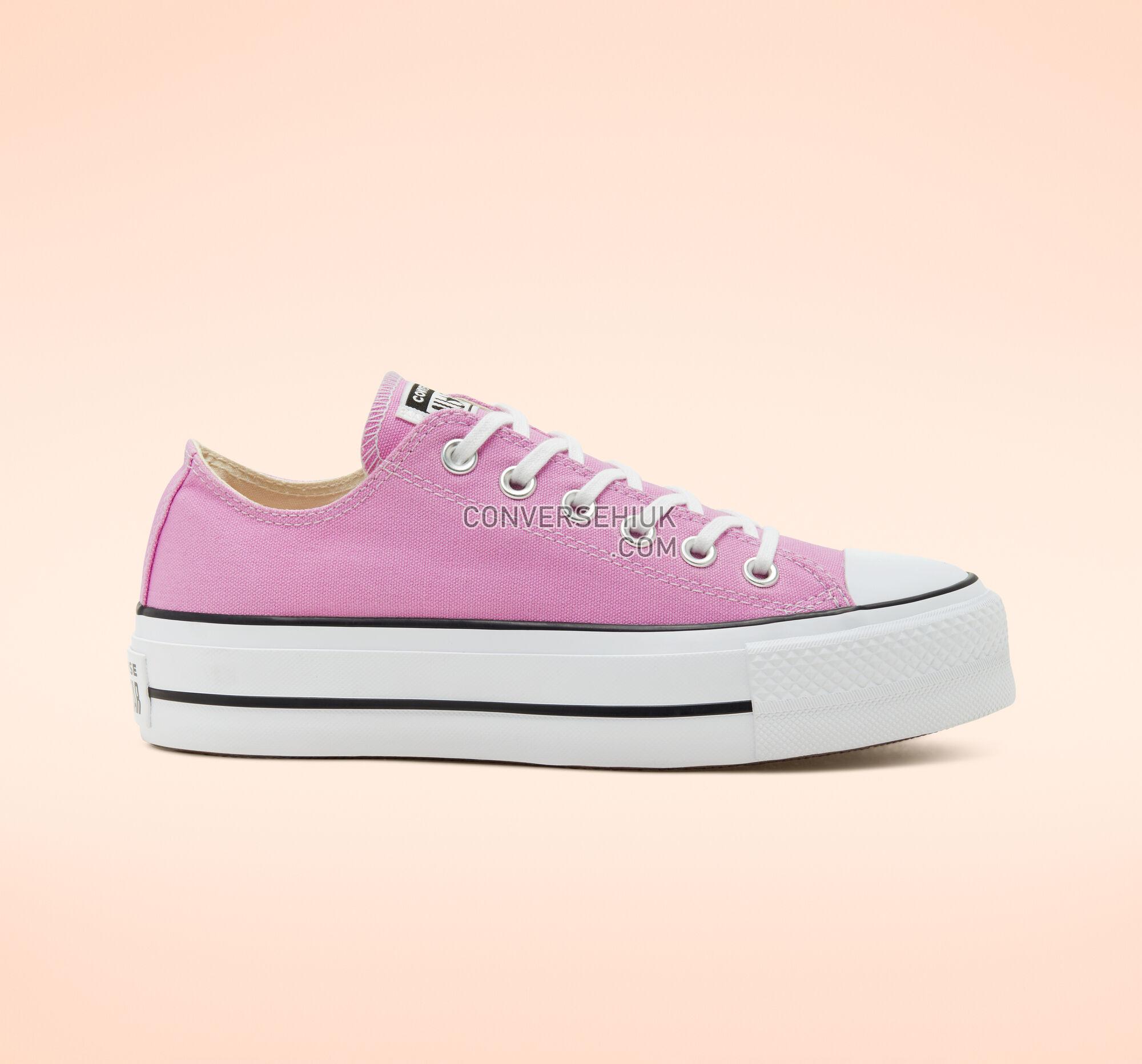 Converse Seasonal Color Platform Chuck Taylor All Star Peony Pink/White/Black 566756C Shoes