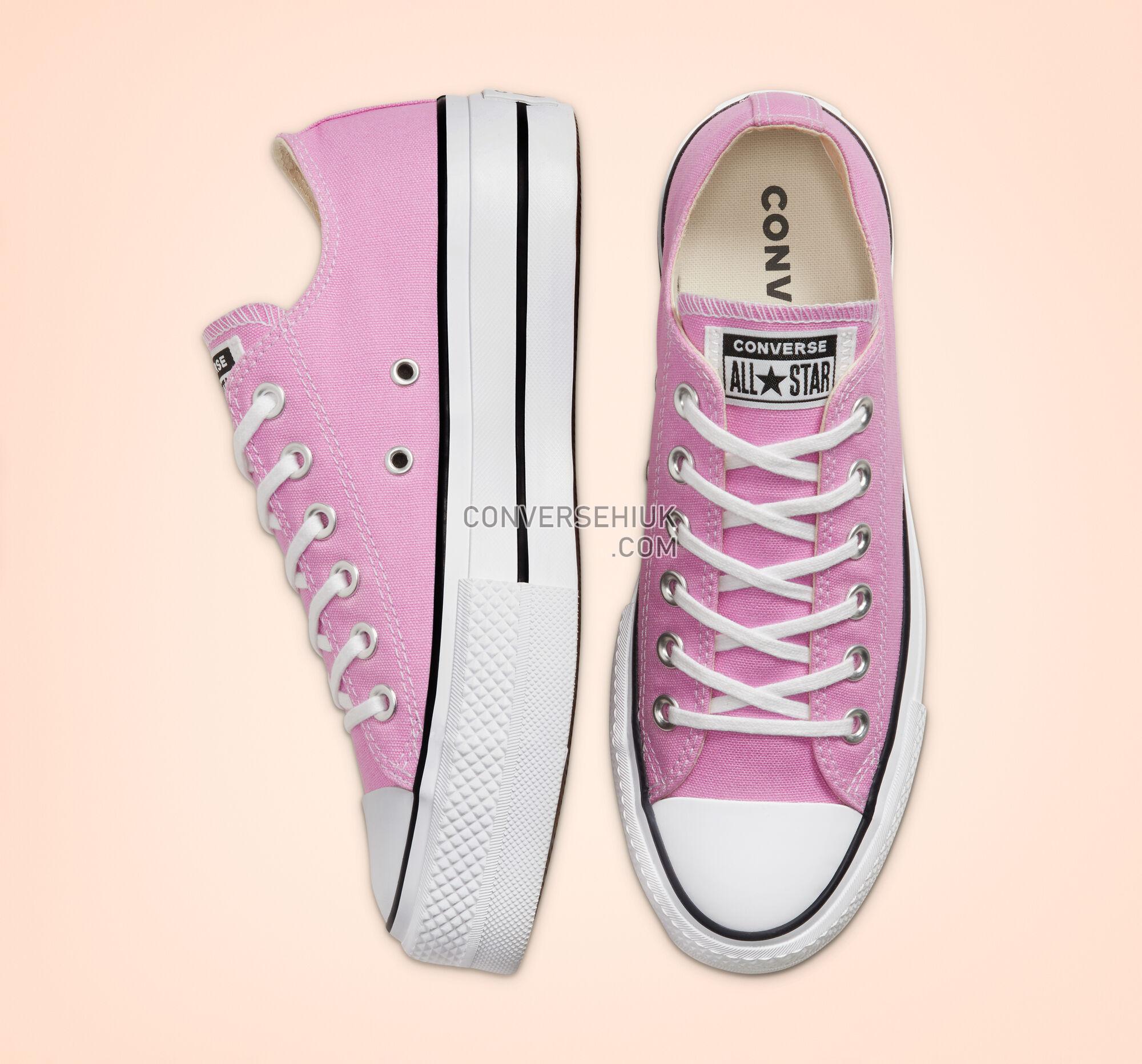 Converse Seasonal Color Platform Chuck Taylor All Star Peony Pink/White/Black 566756C Shoes