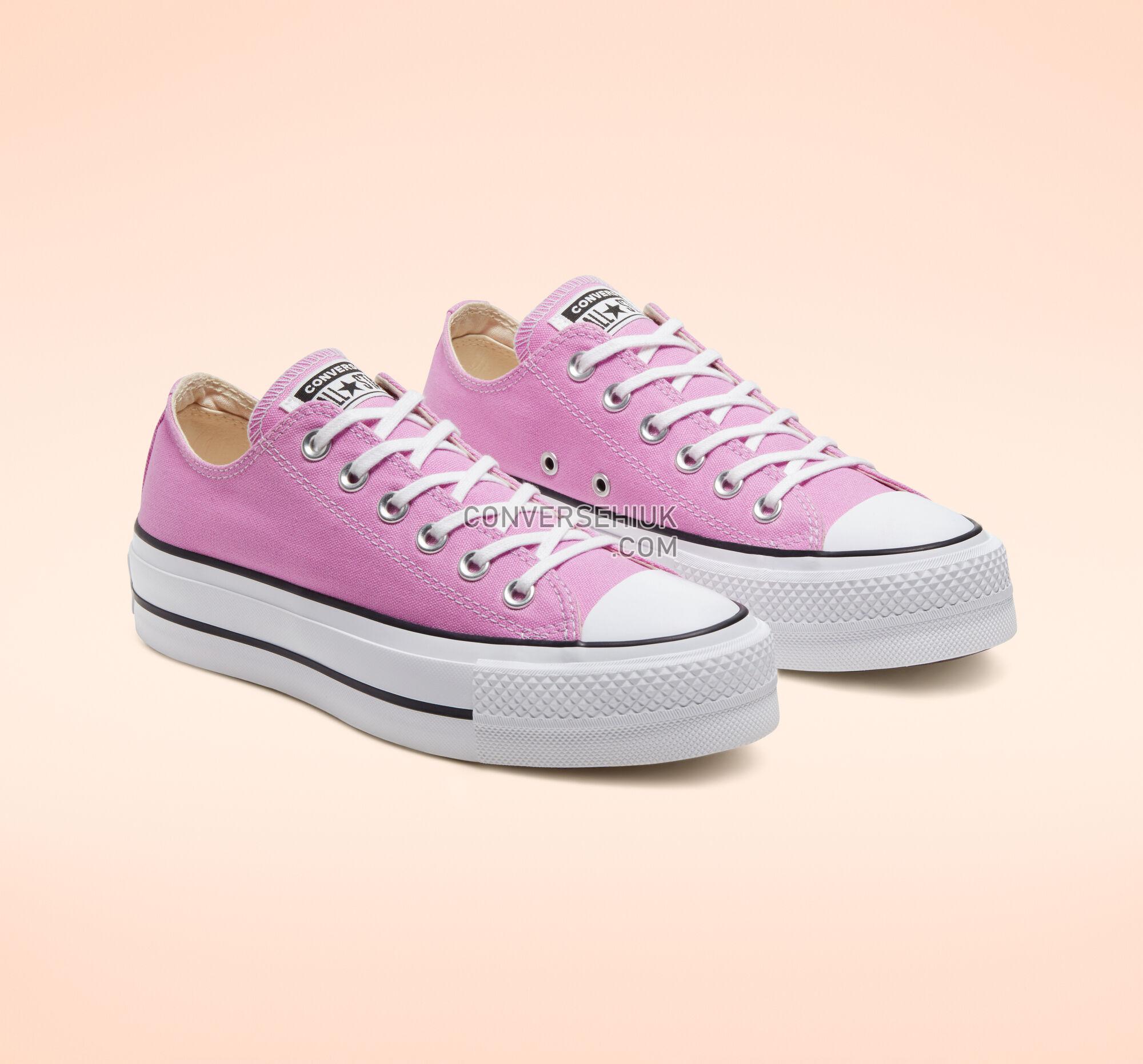 Converse Seasonal Color Platform Chuck Taylor All Star Peony Pink/White/Black 566756C Shoes