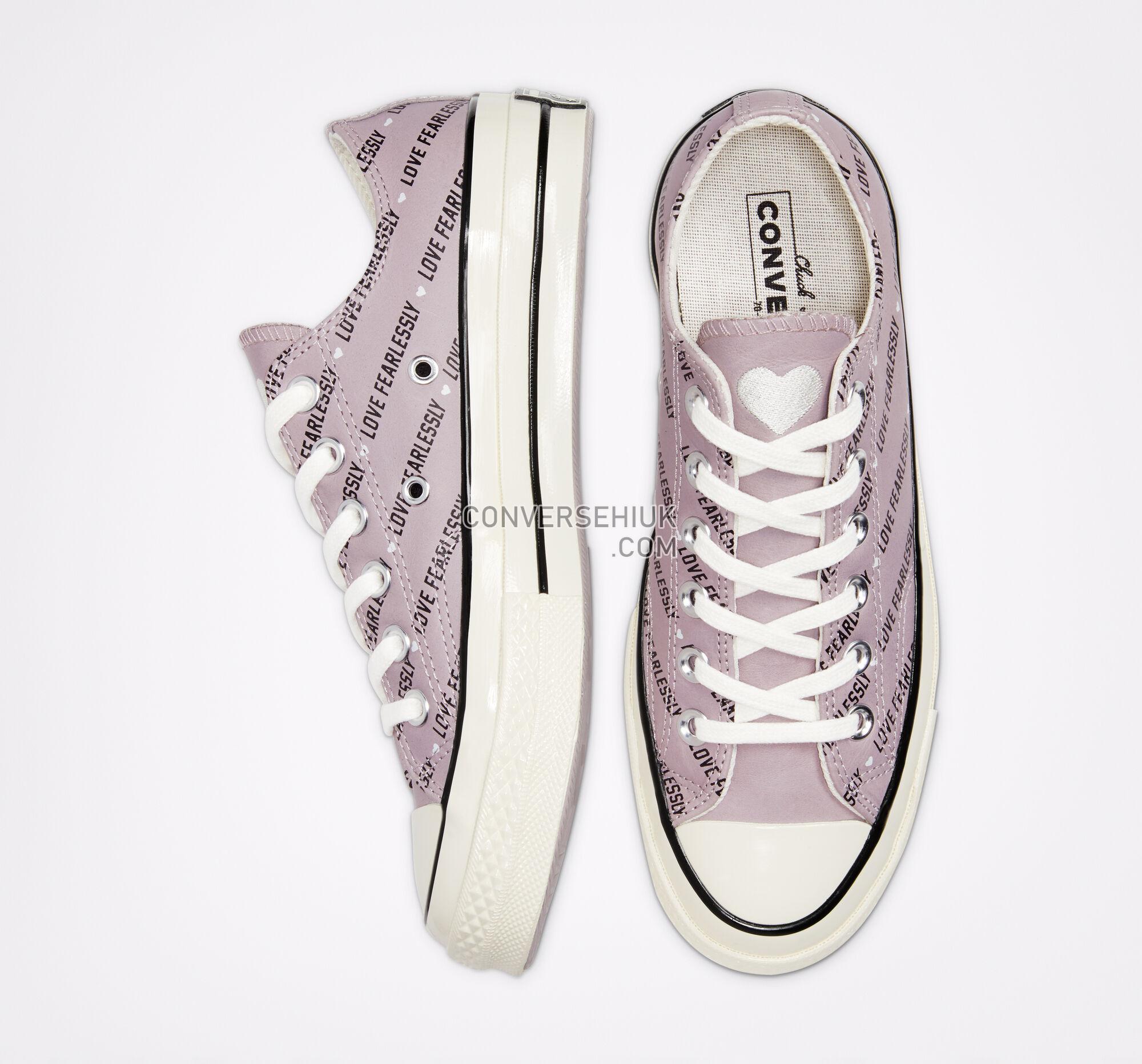 Converse Love Fearlessly Chuck 70 Amethyst Grey/Egret/Black 567154C Shoes