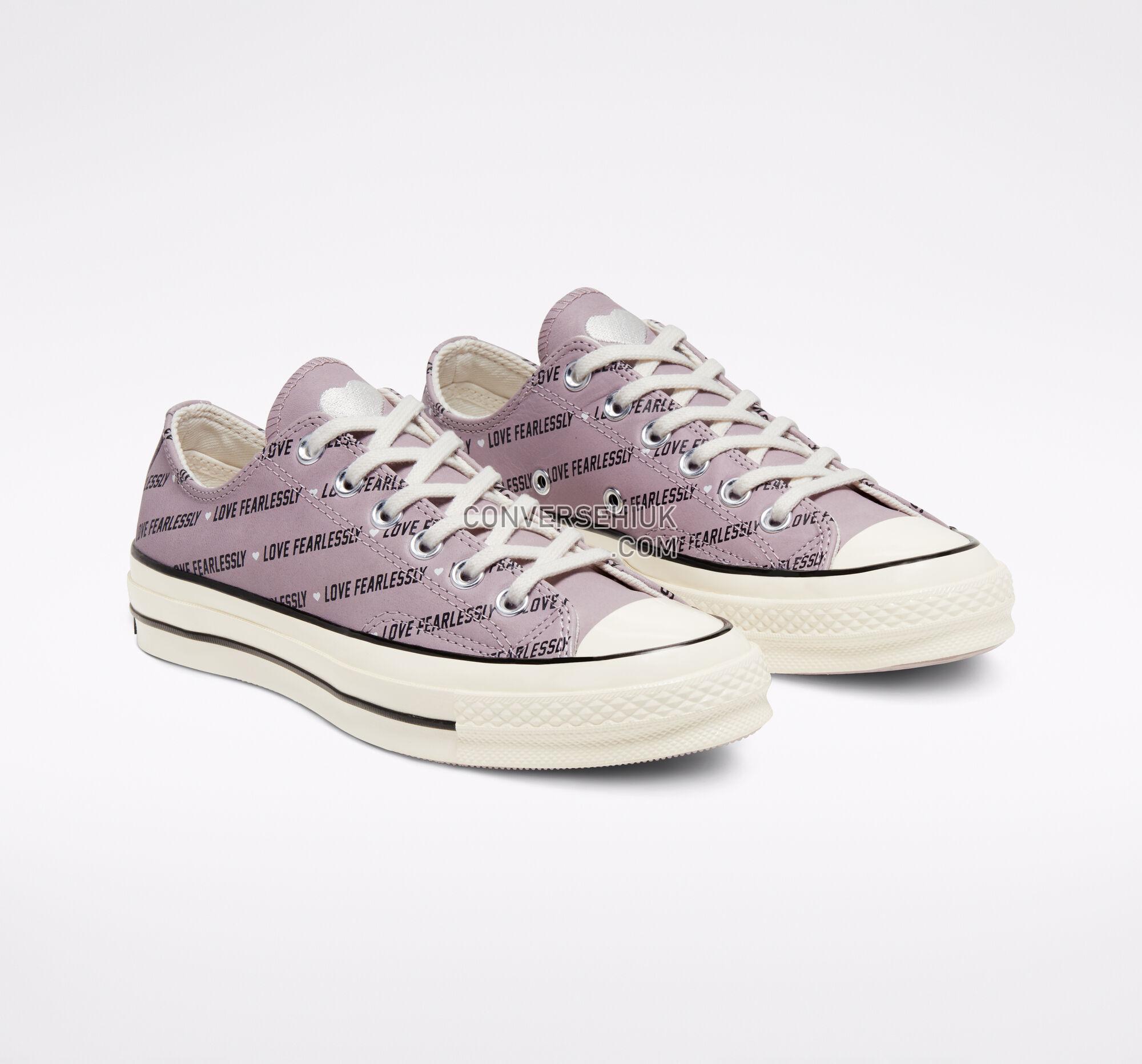 Converse Love Fearlessly Chuck 70 Amethyst Grey/Egret/Black 567154C Shoes