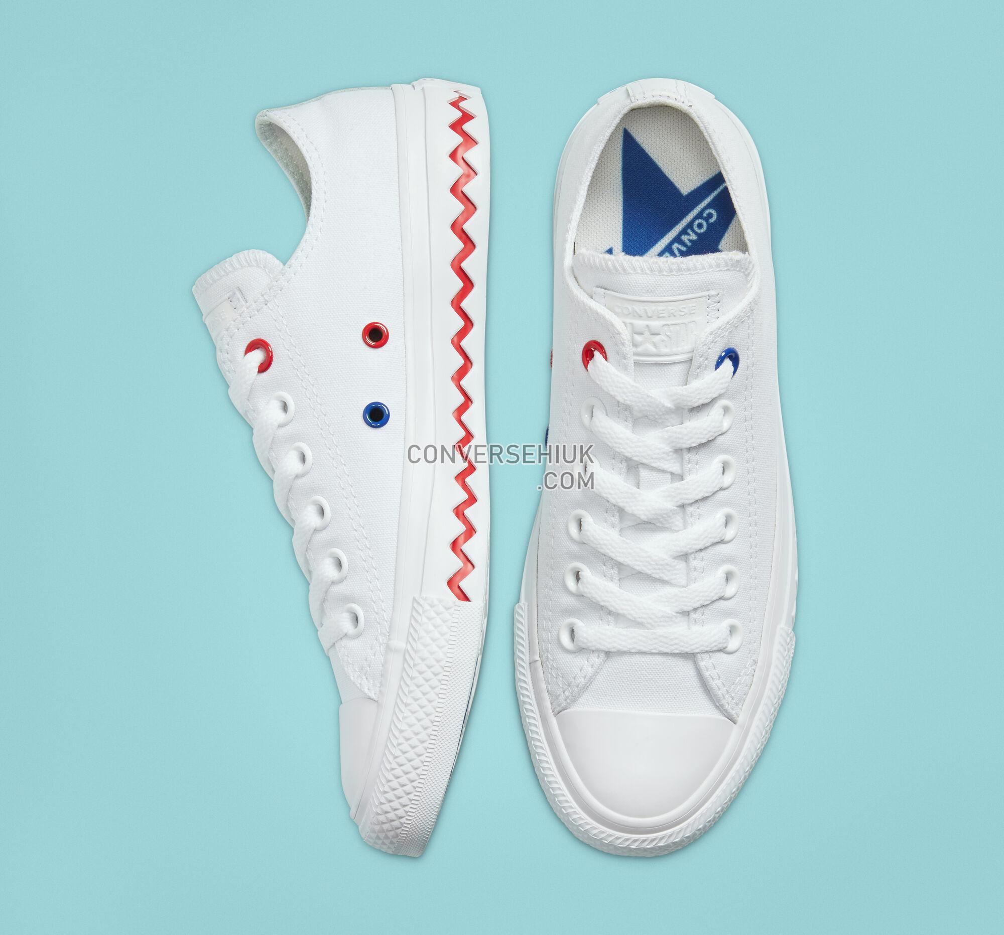 Converse VLTG Chuck Taylor All Star White/University Red/Rush Blue 566733C Shoes