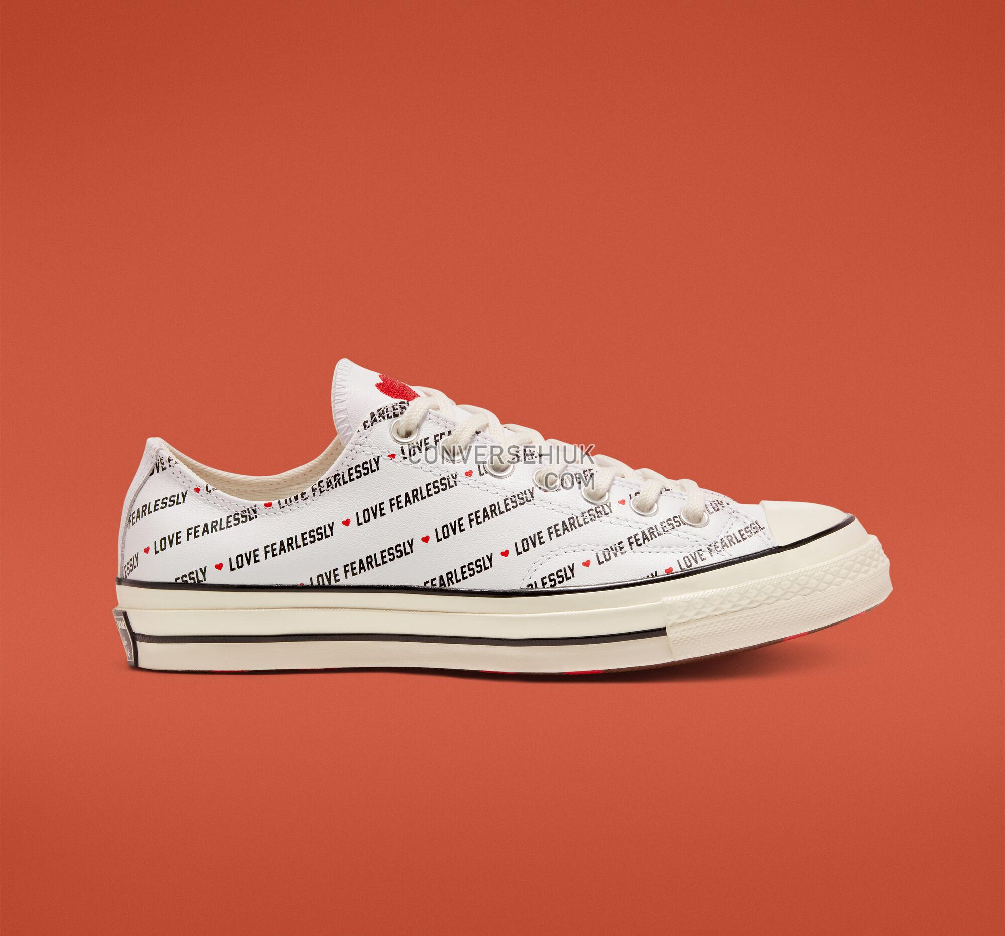 Converse Love Fearlessly Chuck 70 White/Egret/Black 167346C Shoes