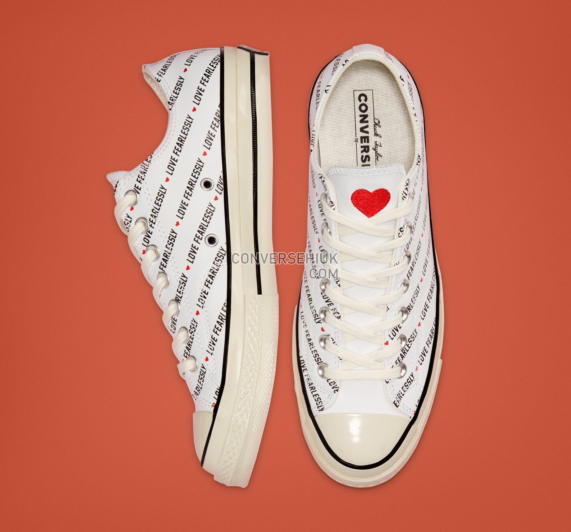 Converse Love Fearlessly Chuck 70 White/Egret/Black 167346C Shoes