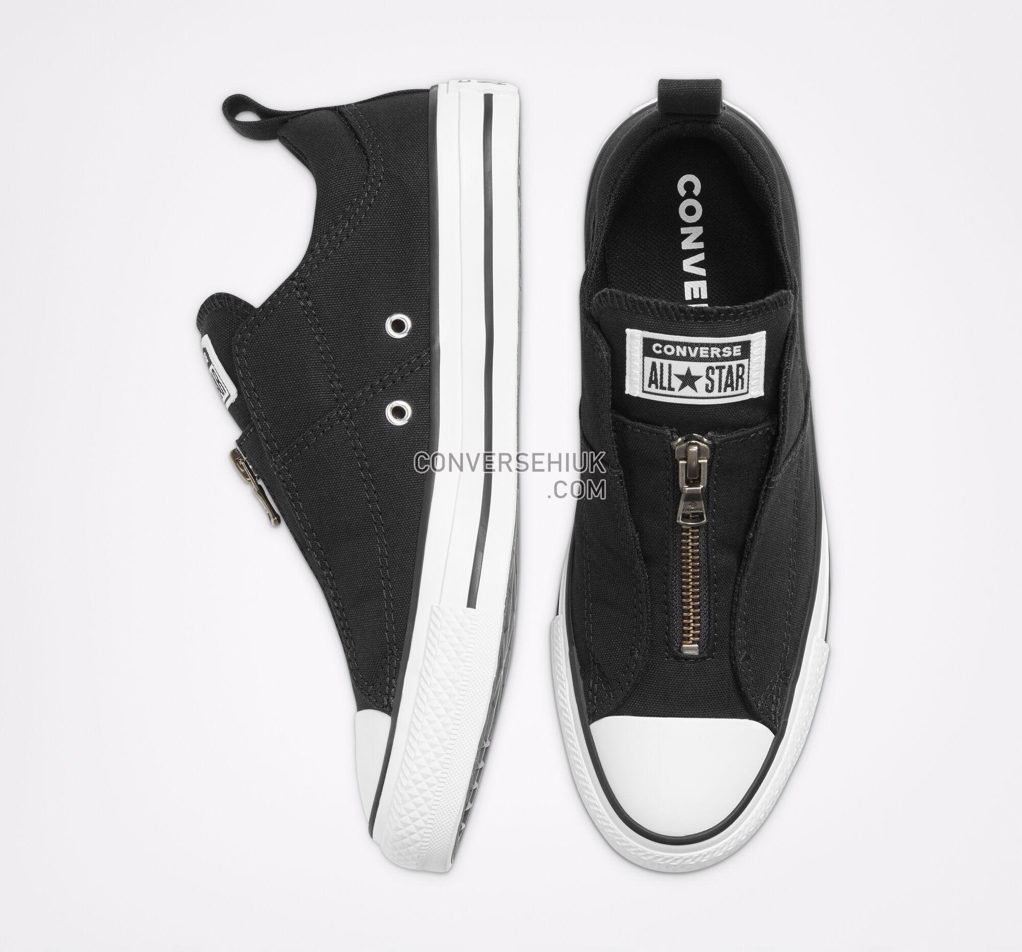 Converse Madison Zipper Chuck Taylor All Star Black/Black/White 567033F Shoes