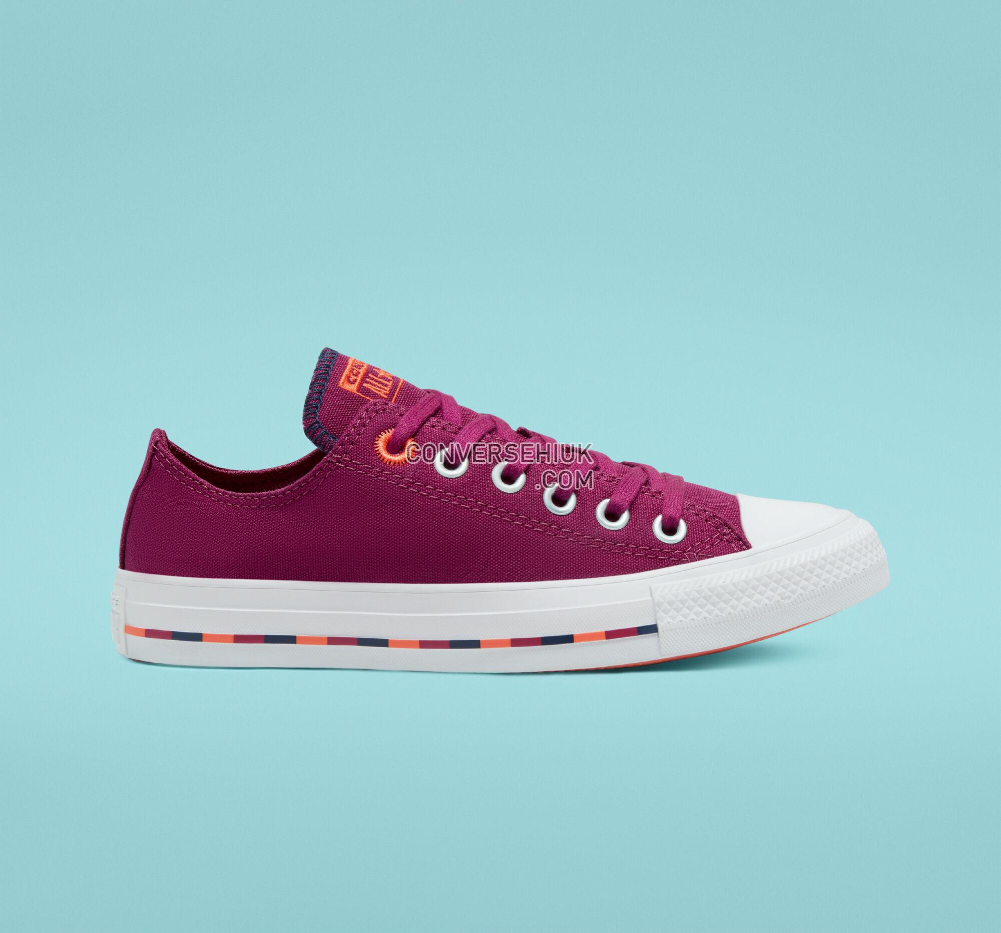 Converse Varsity Remix Chuck Taylor All Star Rose Maroon/Vermillion Red 566720C Shoes