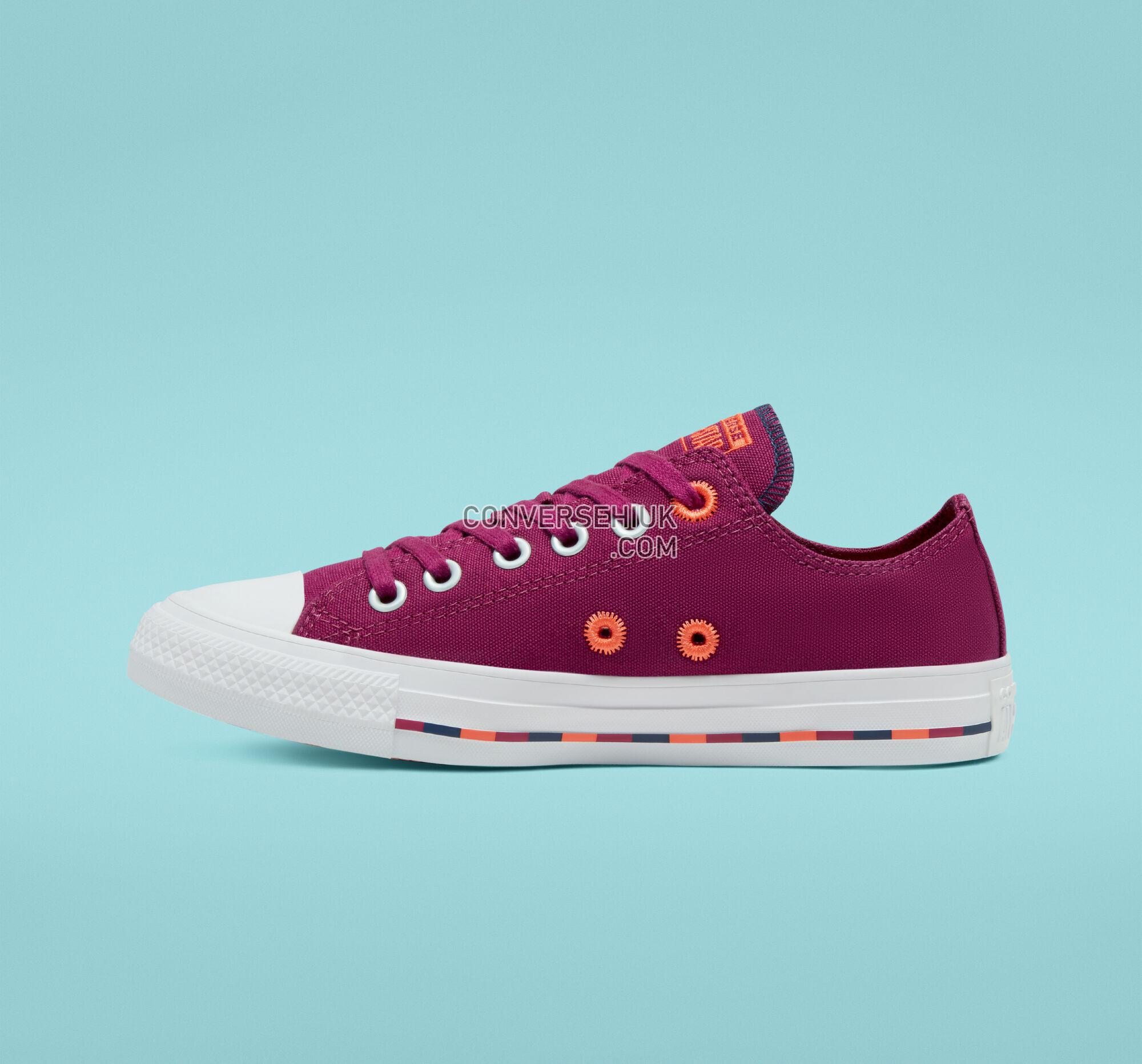 Converse Varsity Remix Chuck Taylor All Star Rose Maroon/Vermillion Red 566720C Shoes