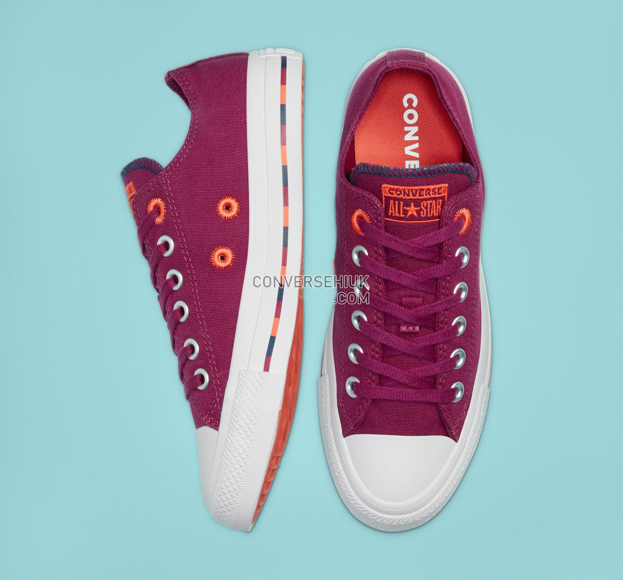 Converse Varsity Remix Chuck Taylor All Star Rose Maroon/Vermillion Red 566720C Shoes