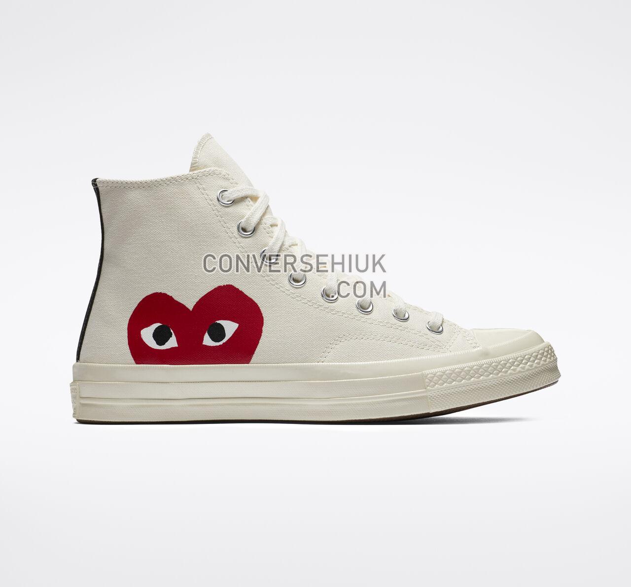 Converse x Comme des Garccedilons PLAY Chuck 70 Milk/White/High Risk Red 150205C Shoes