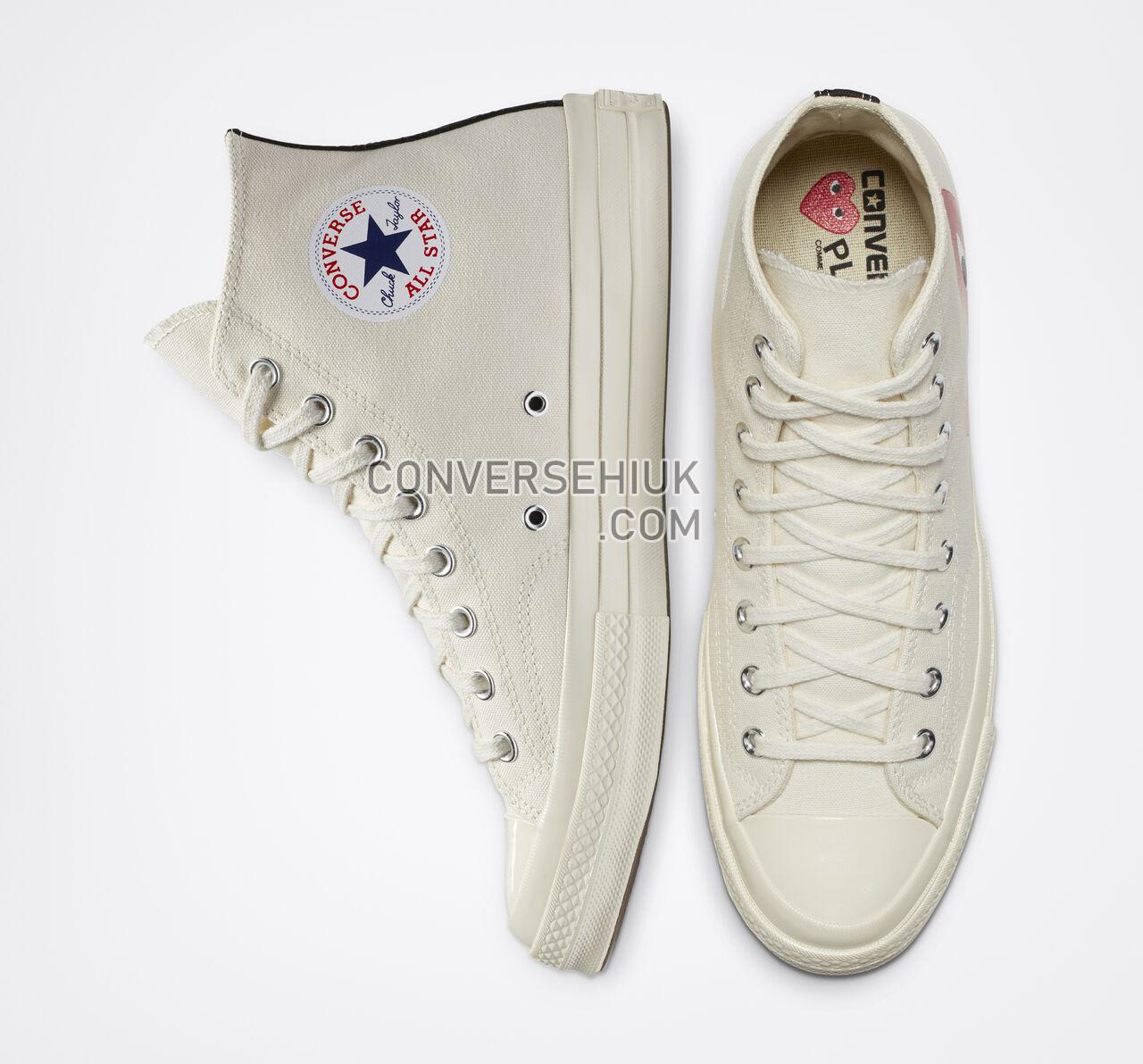 Converse x Comme des Garccedilons PLAY Chuck 70 Milk/White/High Risk Red 150205C Shoes