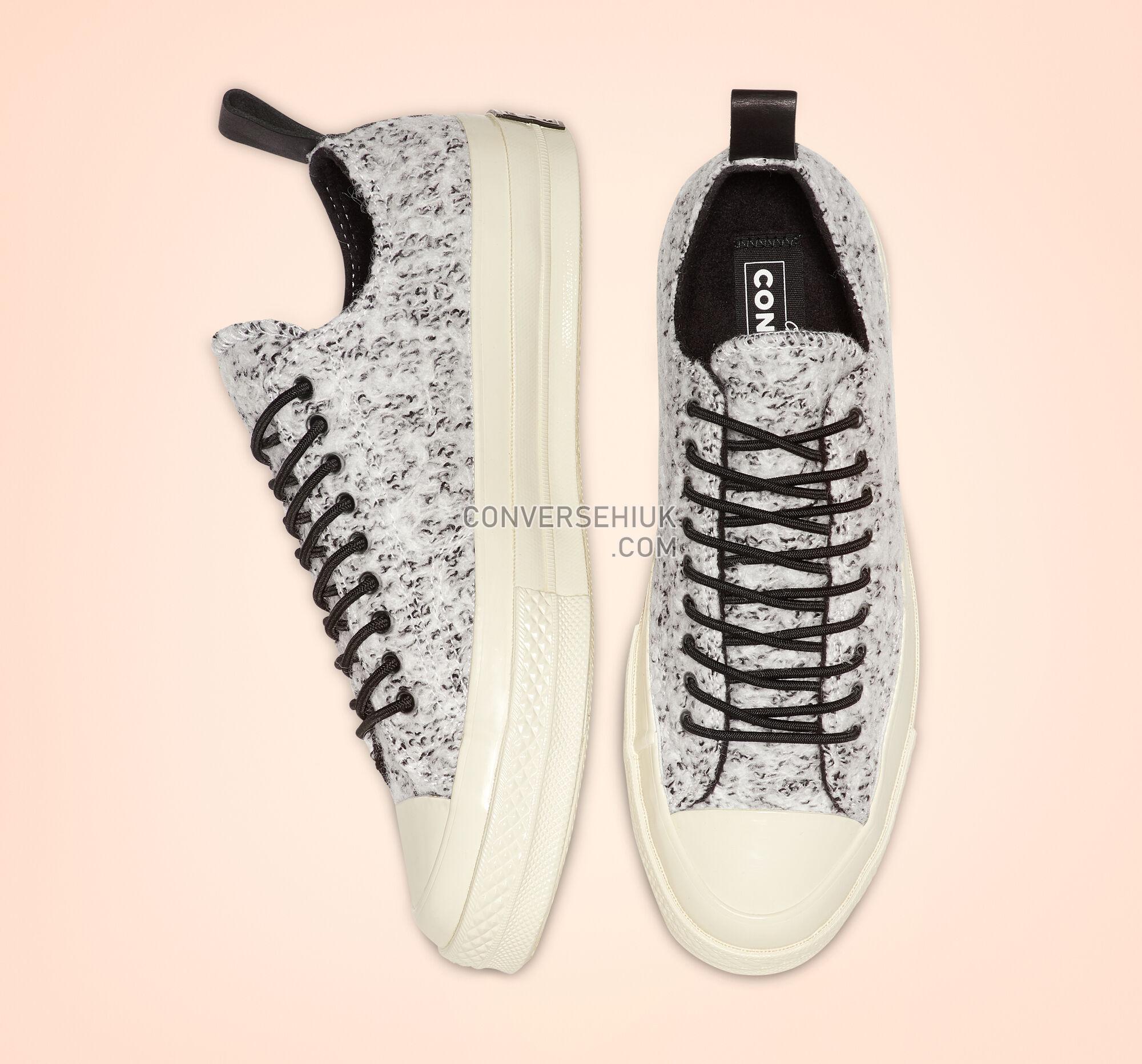 Converse Boucle Wool Chuck 70 White/Black/Egret 166254C Shoes