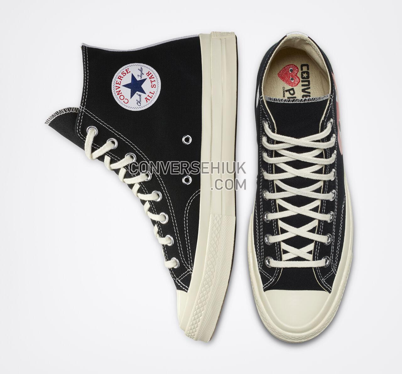 Converse x Comme des Garccedilons PLAY Chuck 70 Black/White/High Risk Red 150204C Shoes