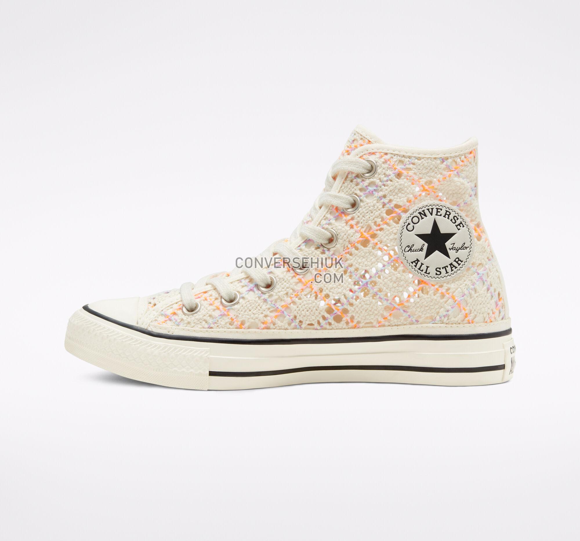 Converse Boho Crochet Chuck Taylor All Star Egret/Multi/Black 568277C Shoes