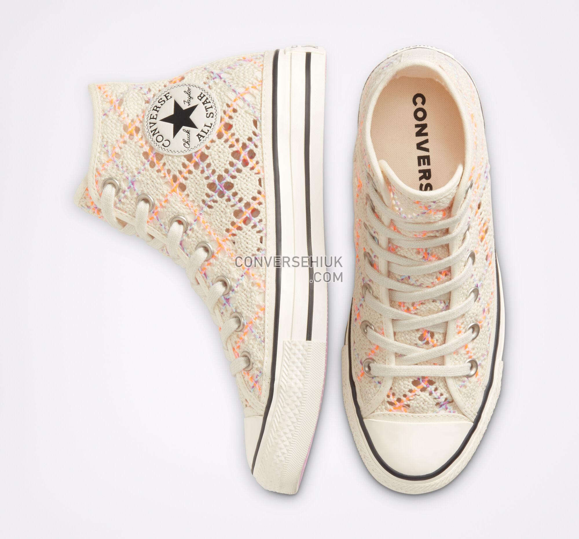 Converse Boho Crochet Chuck Taylor All Star Egret/Multi/Black 568277C Shoes