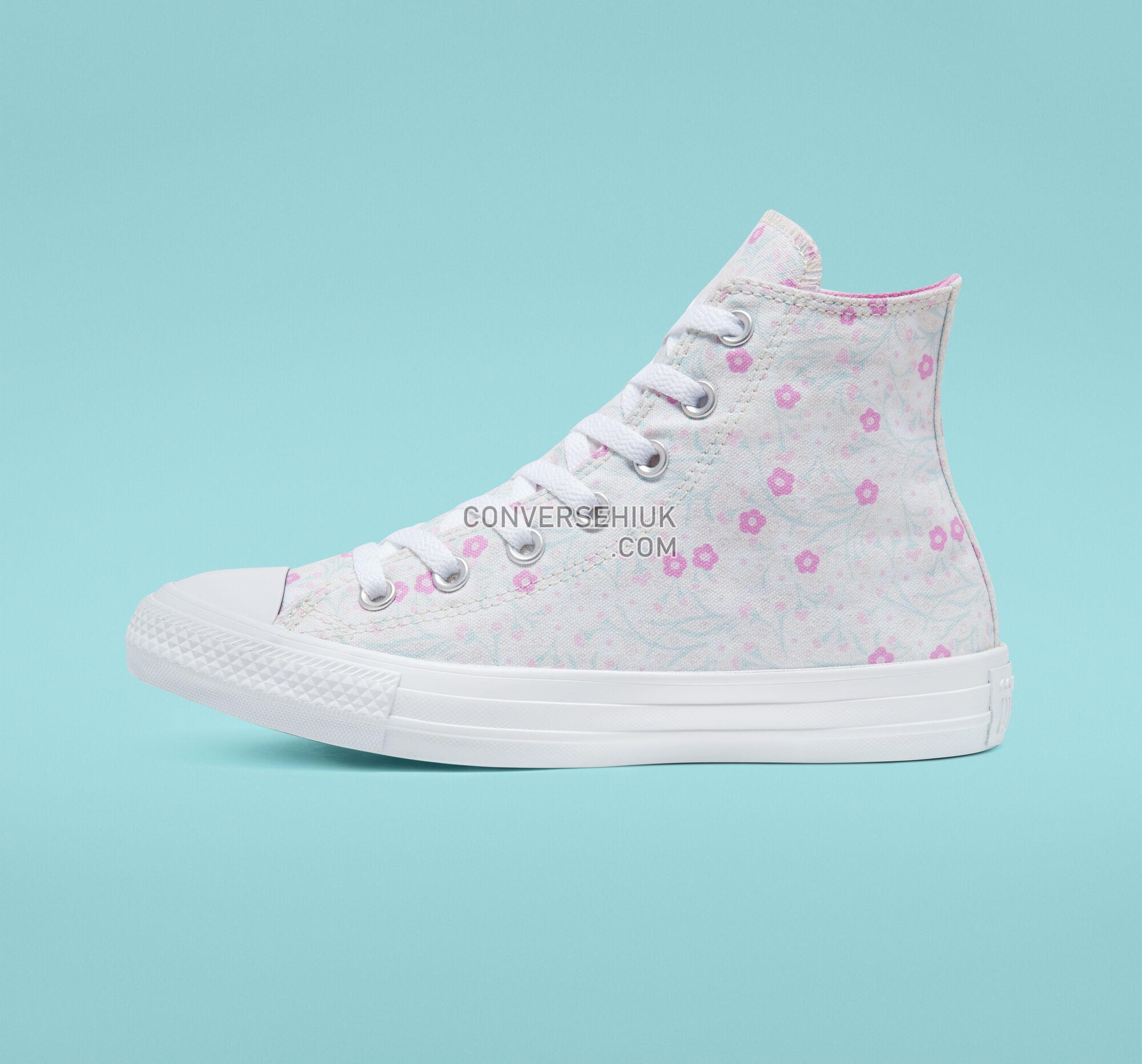 Converse Floral Chuck Taylor All Star White/Peony Pink/Ocean Mint 567032F Shoes