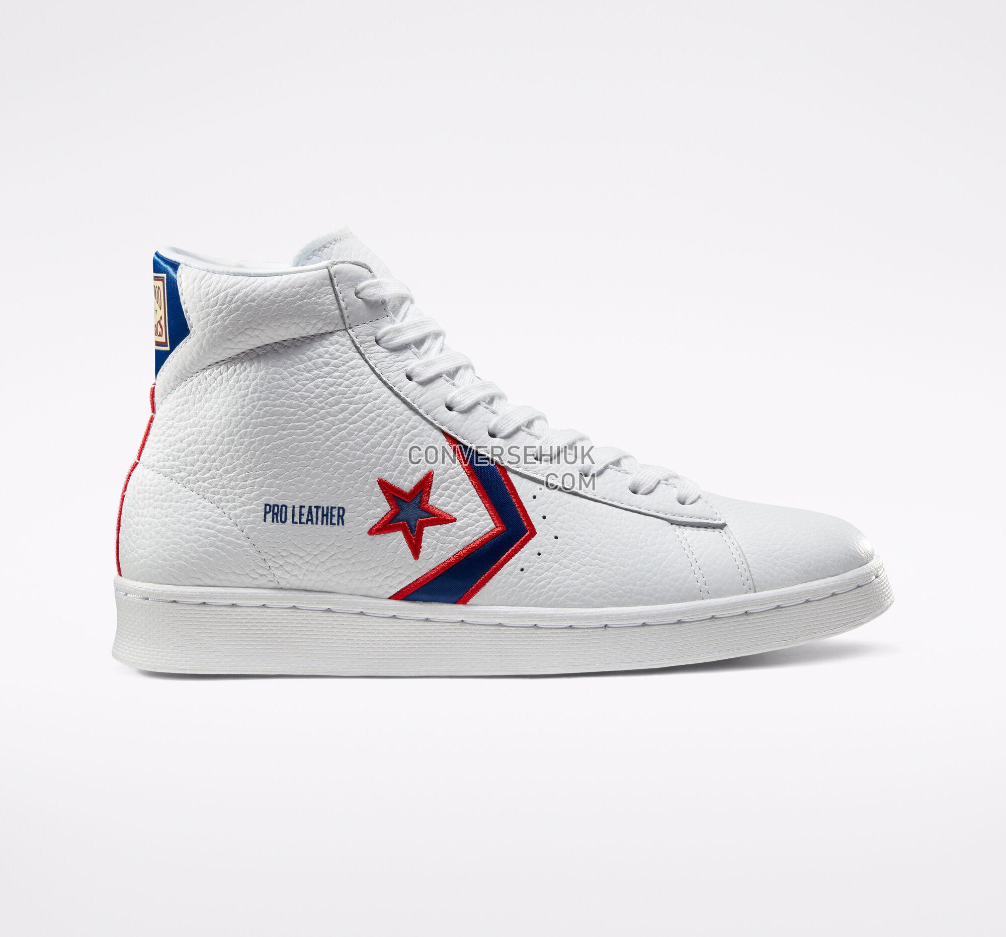 Converse Breaking Down Barriers Pistons Pro Leather White//Rush Blue 167058C Shoes