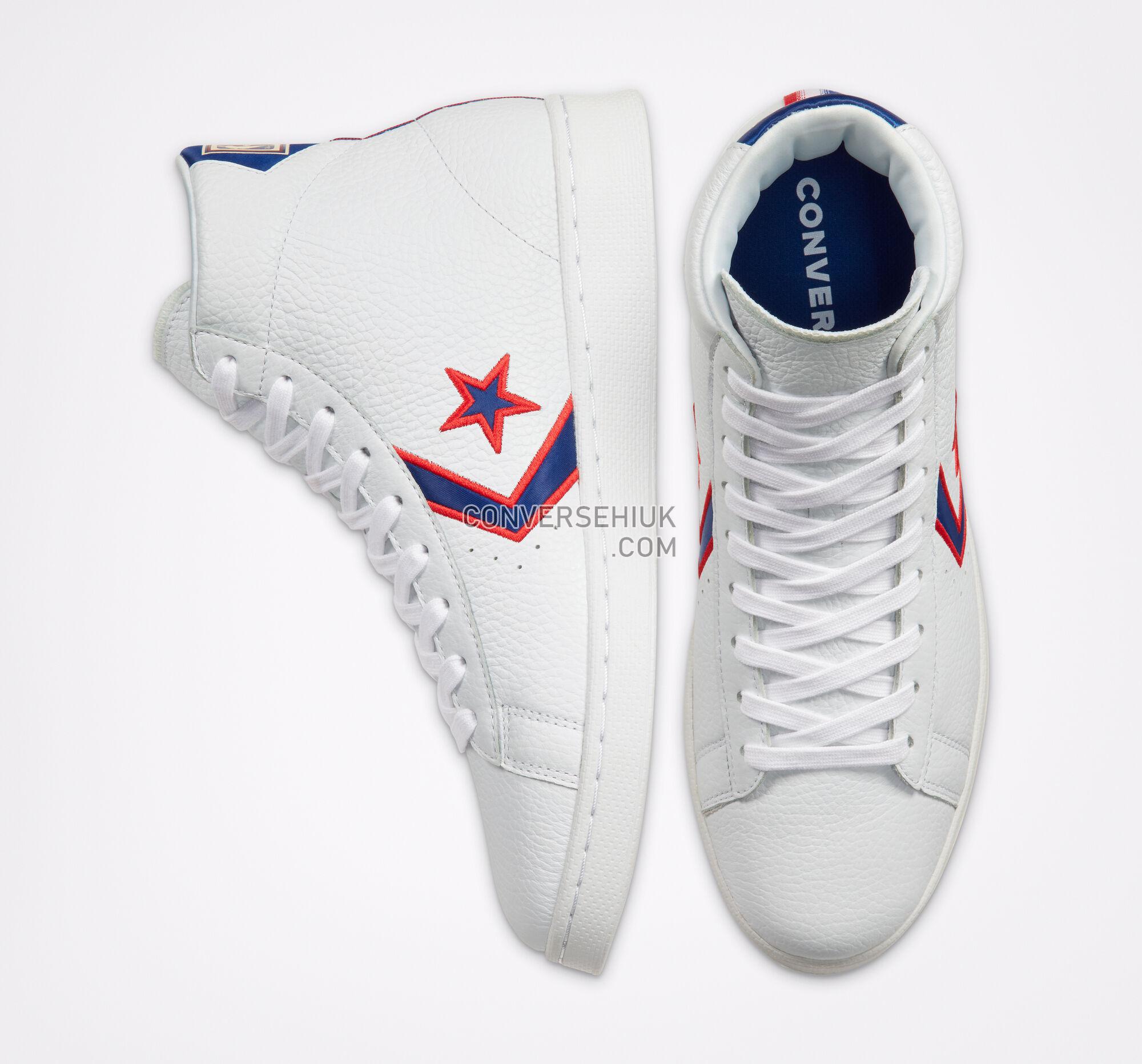 Converse Breaking Down Barriers Pistons Pro Leather White//Rush Blue 167058C Shoes