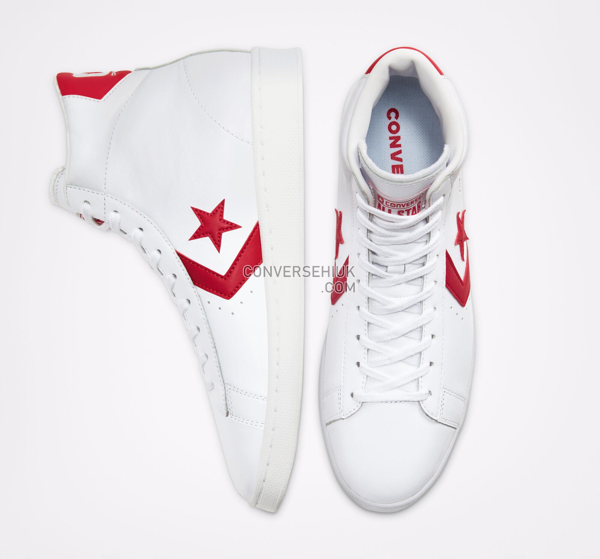 Converse OG Pro Leather White/University Red/White 168131C Shoes