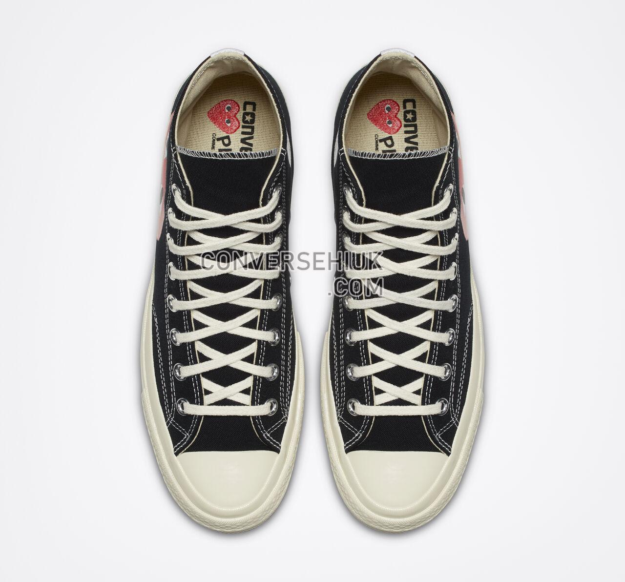 Converse x Comme des Garccedilons PLAY Chuck 70 Black/White/High Risk Red 150204C Shoes