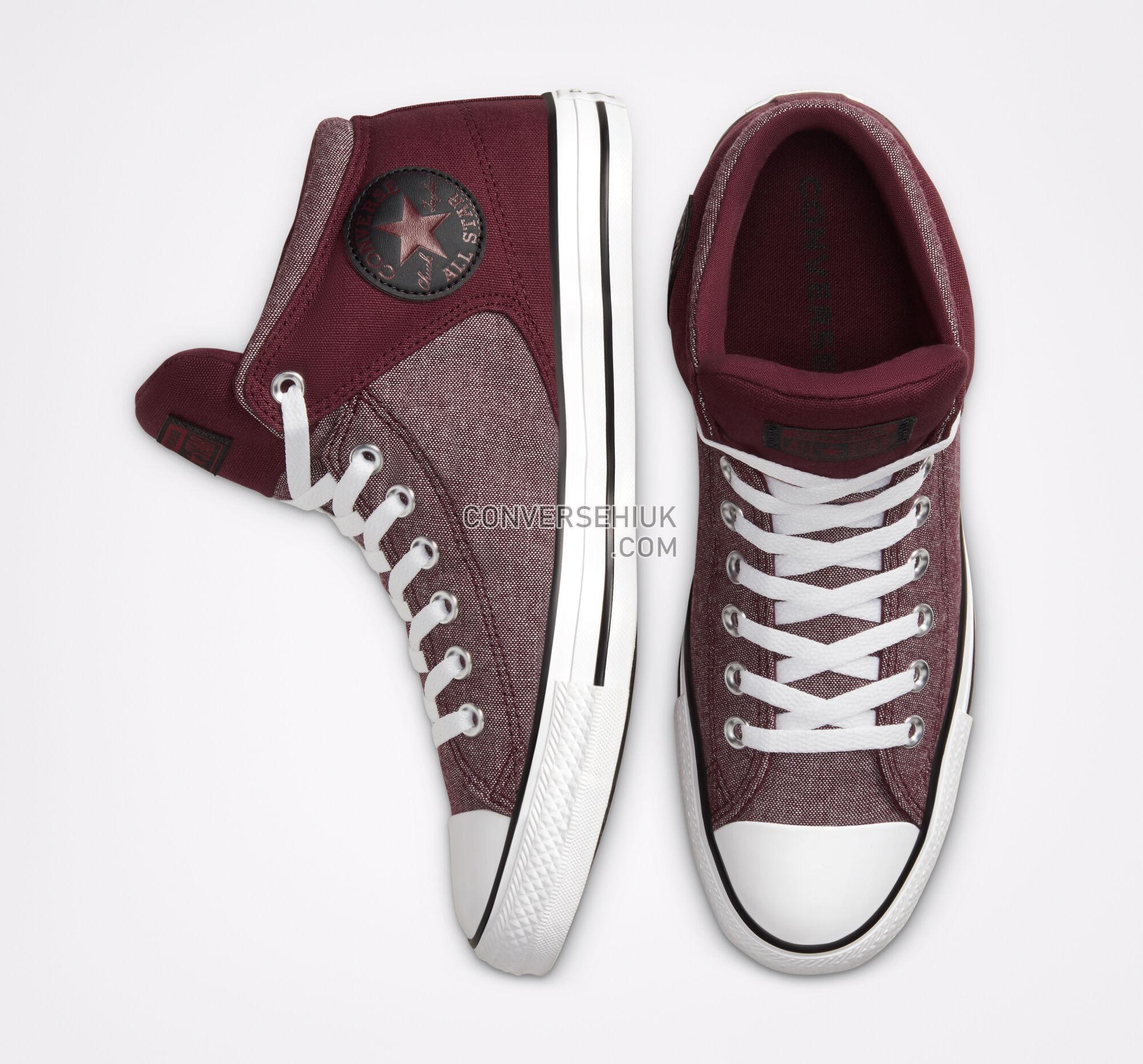 Converse Washed Ashore Chuck Taylor All Star High Street Dark Burgundy/White/Black 164710F Shoes