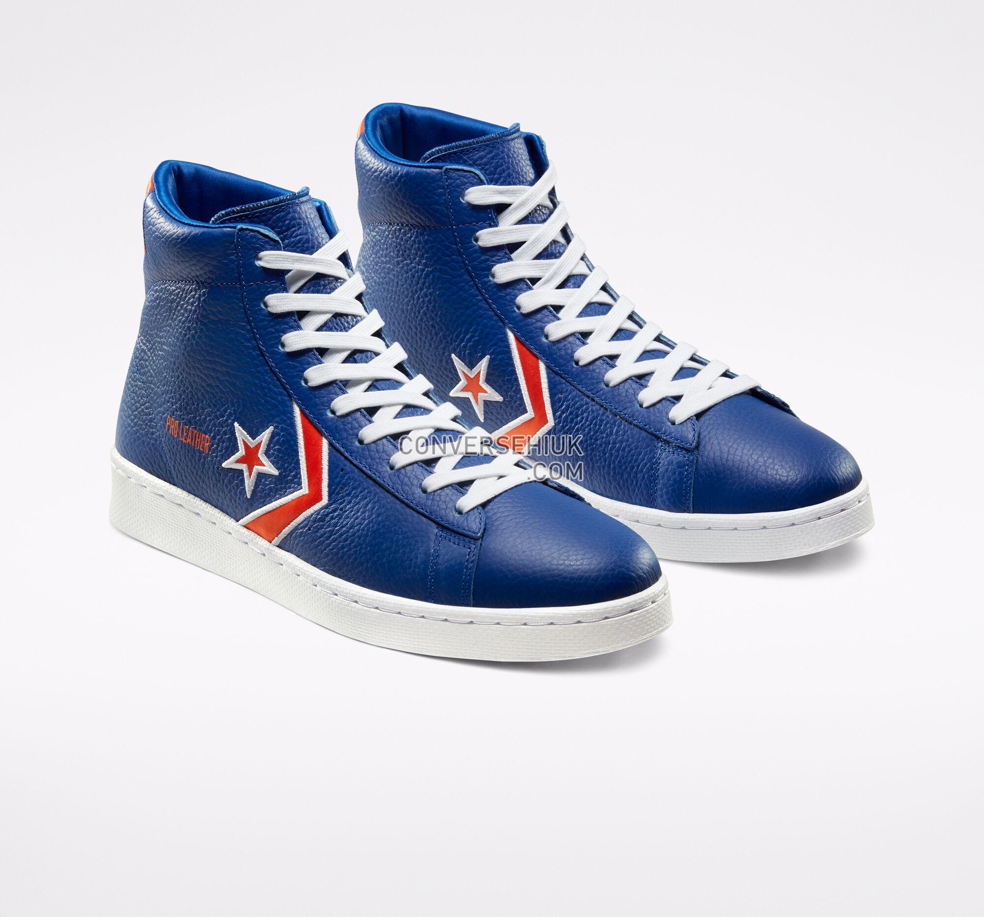 Converse Breaking Down Barriers Knicks Pro Leather Rush Blue/Brilliant Orange 166809C Shoes