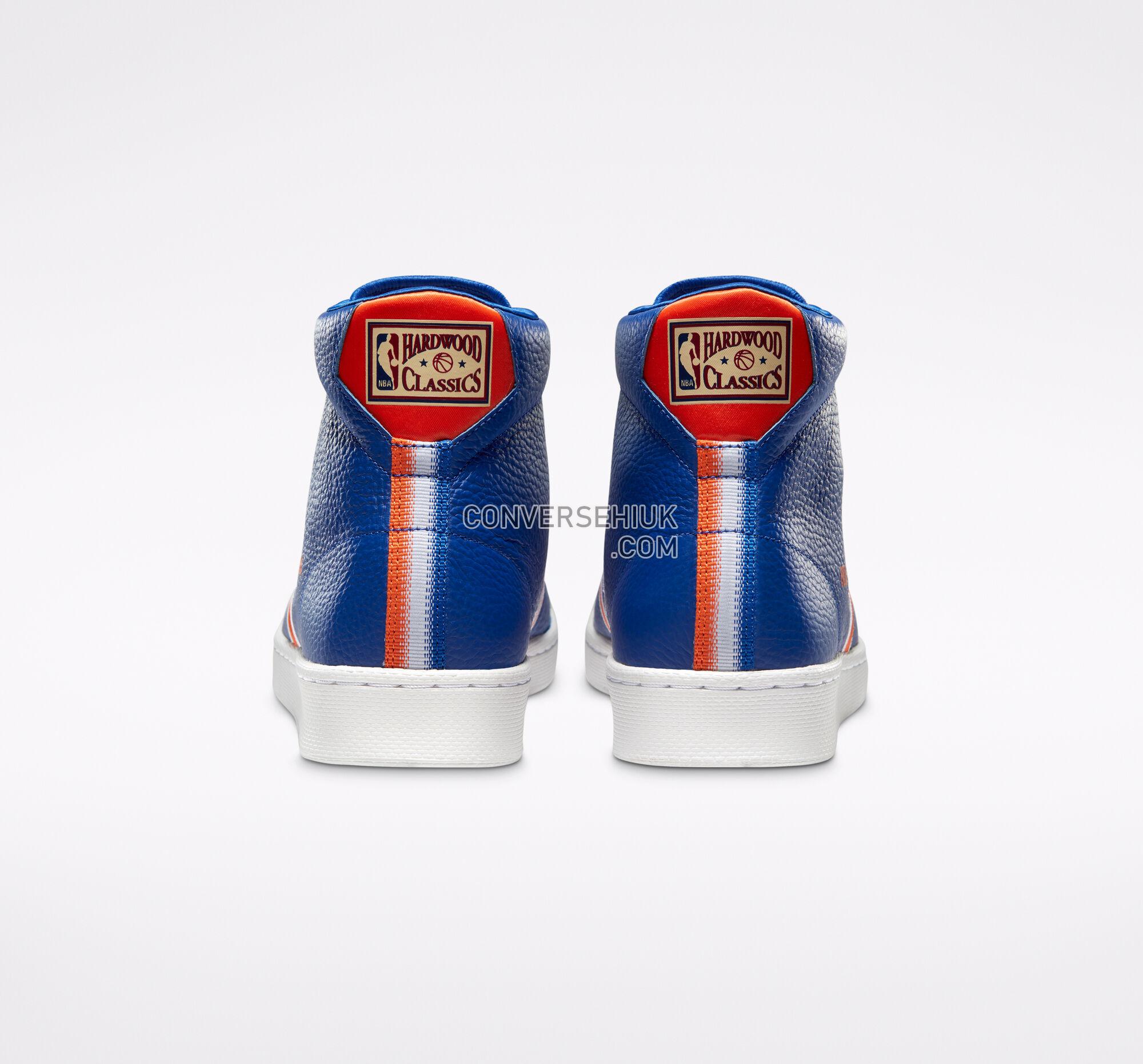 Converse Breaking Down Barriers Knicks Pro Leather Rush Blue/Brilliant Orange 166809C Shoes