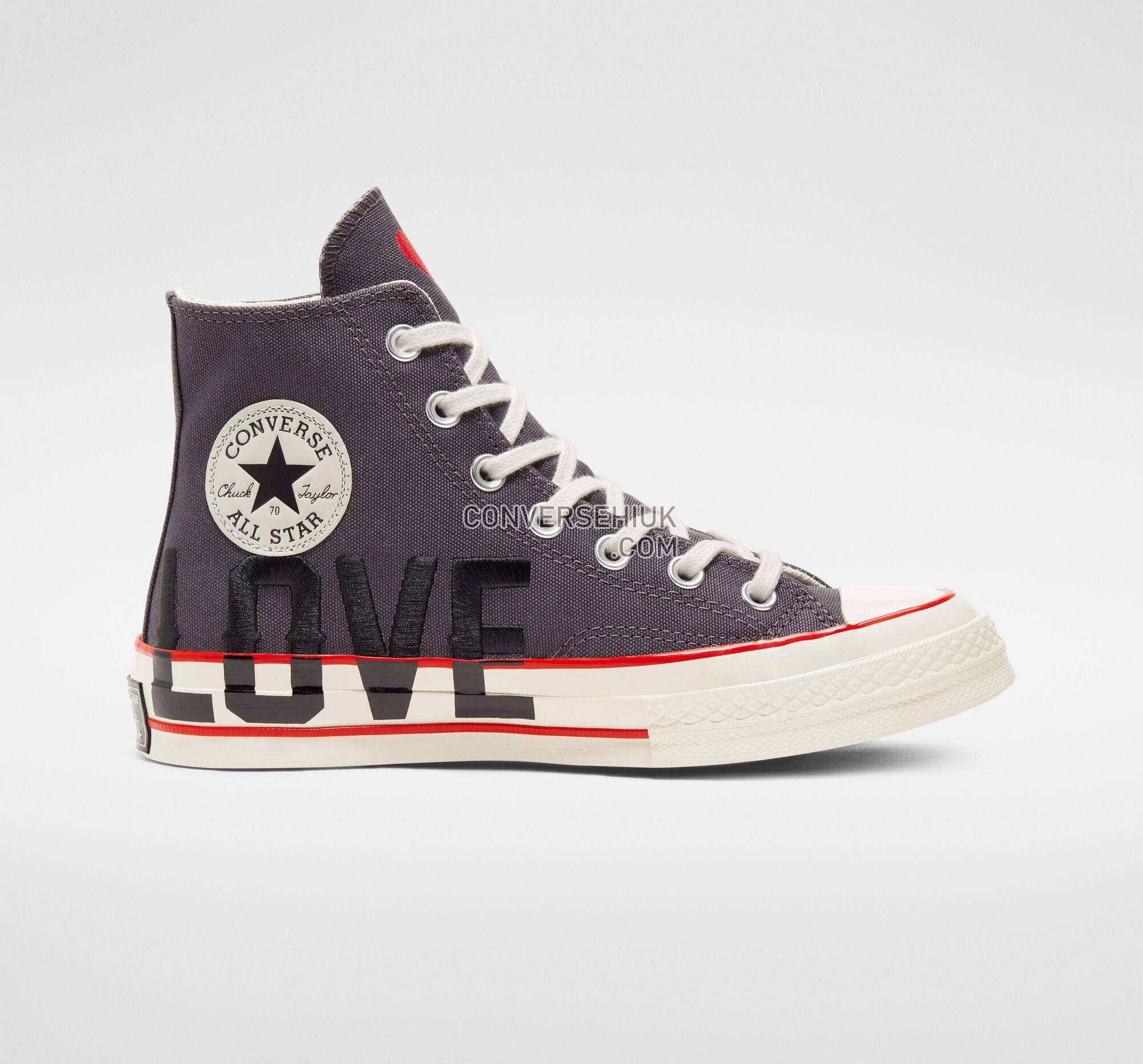 Converse Love Fearlessly Chuck 70 Thunder Grey/University Red 567153C Shoes