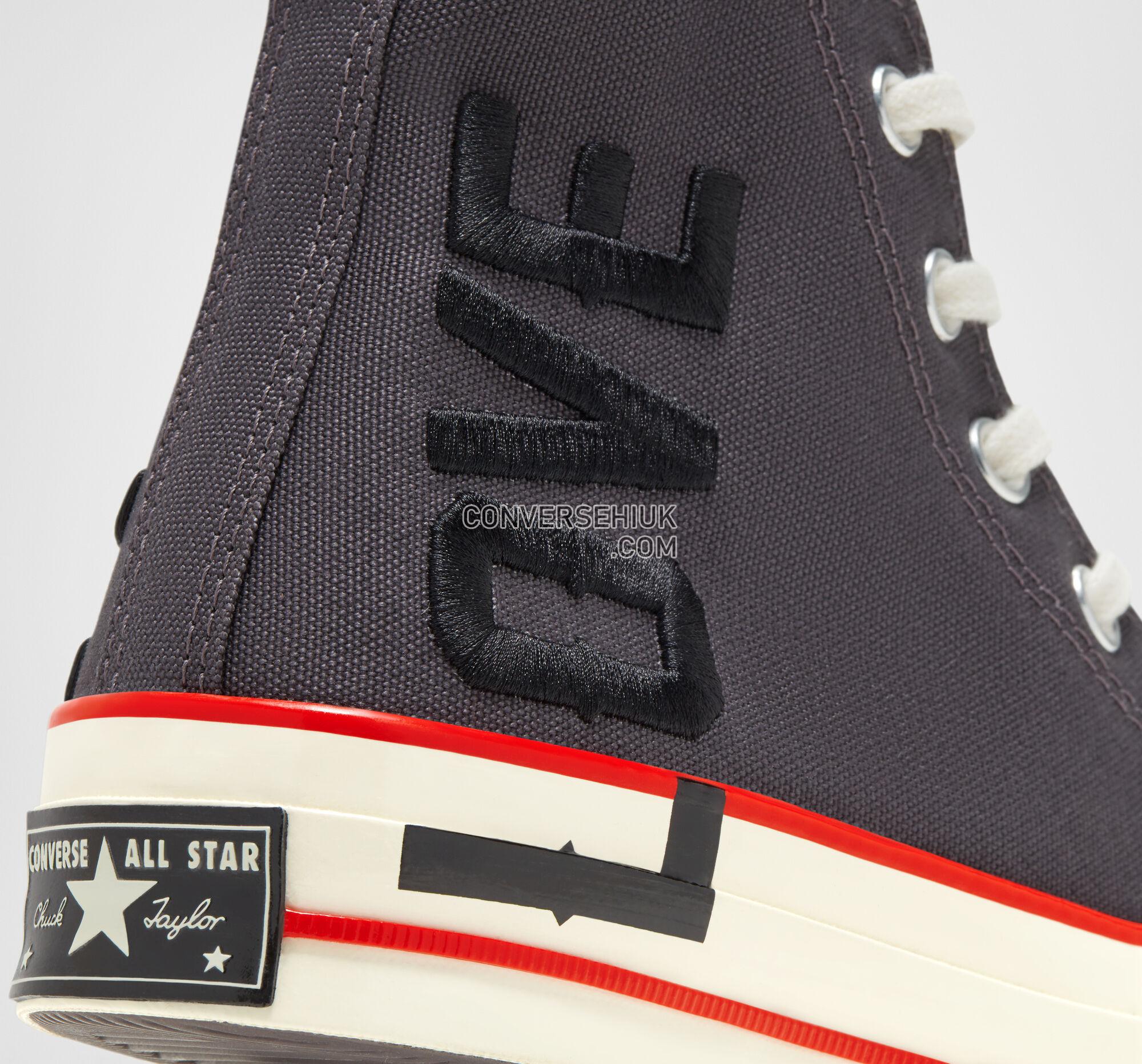 Converse Love Fearlessly Chuck 70 Thunder Grey/University Red 567153C Shoes