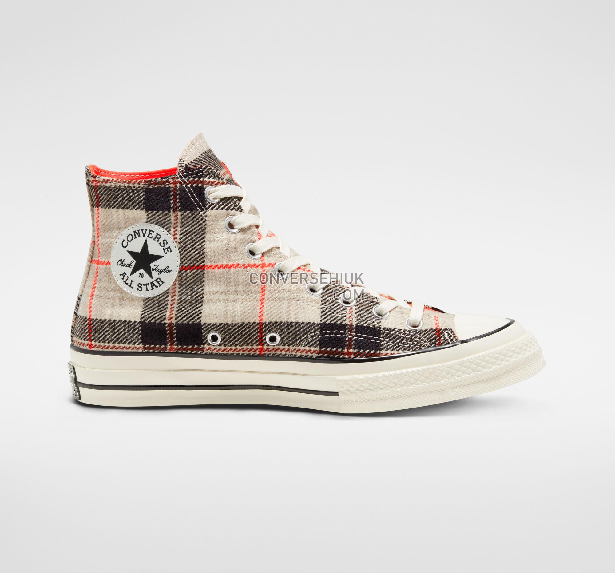 Converse Plaid Chuck 70 Pale Putty/Bright Crimson 166496C Shoes