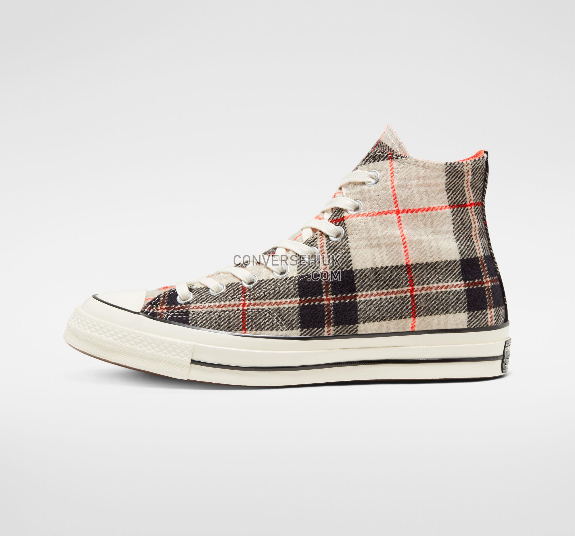 Converse Plaid Chuck 70 Pale Putty/Bright Crimson 166496C Shoes