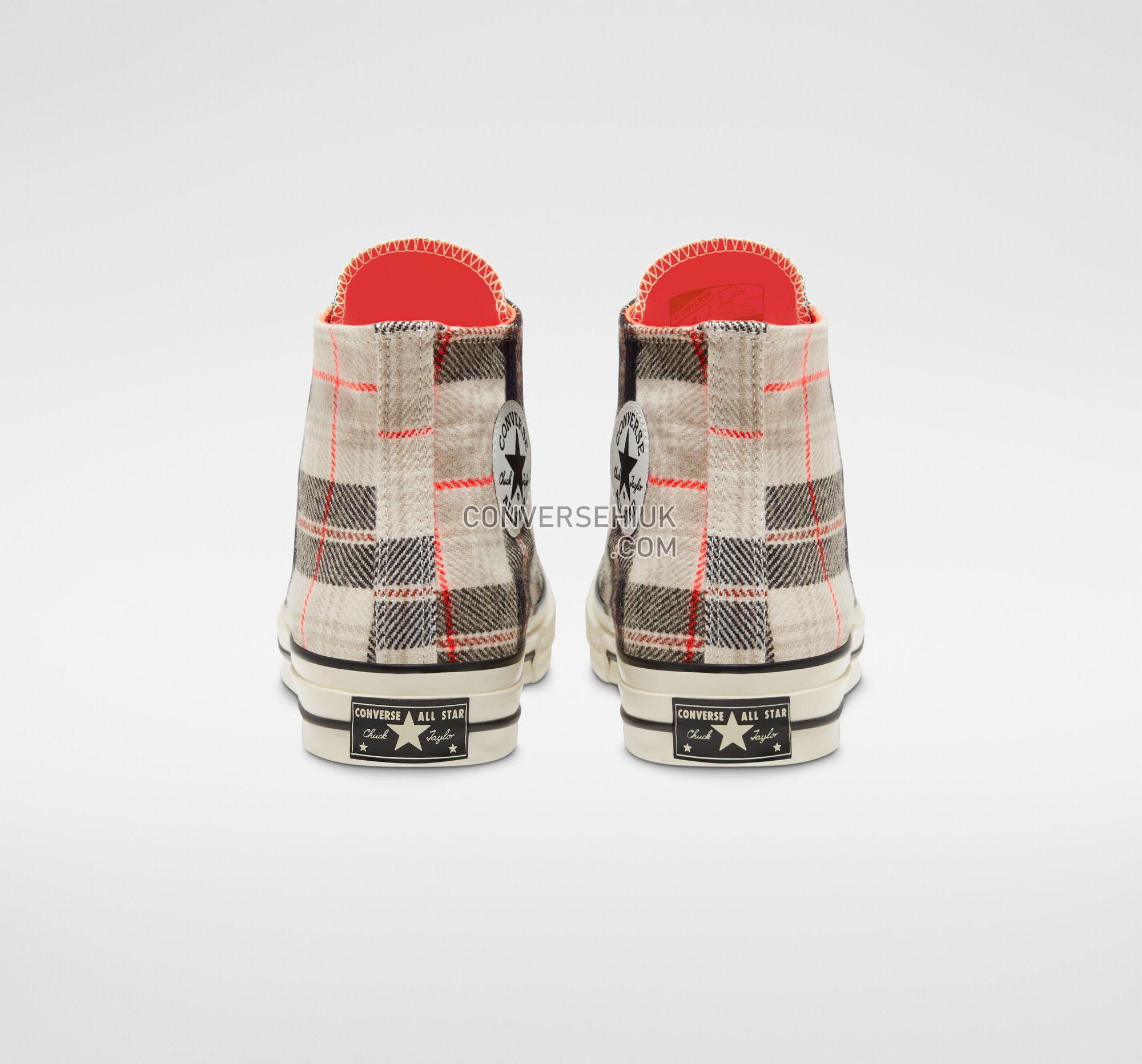 Converse Plaid Chuck 70 Pale Putty/Bright Crimson 166496C Shoes