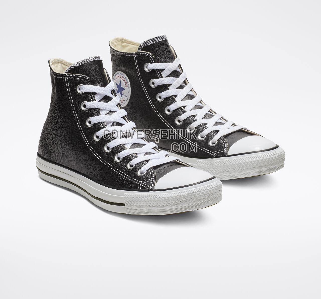 Converse Chuck Taylor All Star Leather High Top Black 132170C Shoes