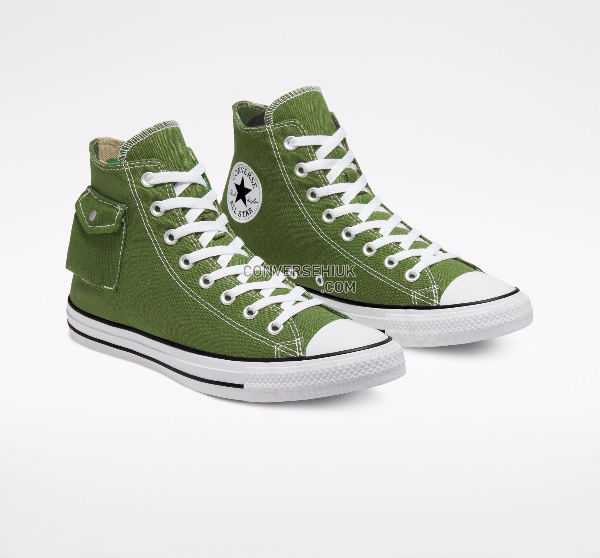 Converse Side Pocket Chuck Taylor All Star Cypress Green/Black/White 167182F Shoes