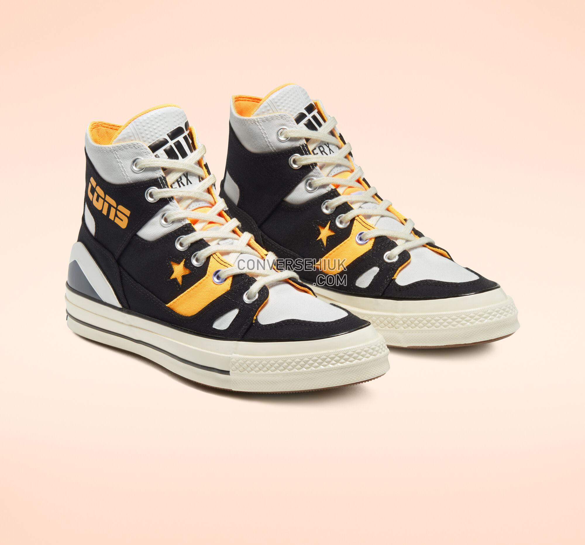 Converse Chuck 70 E260 Black/Laser Orange/Photon Dust 167055C Shoes