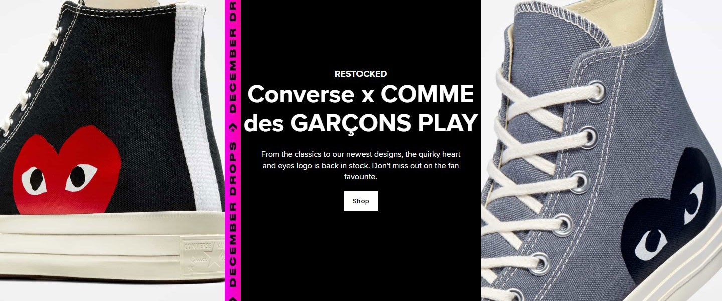 Converse x Comme des Garccedilons PLAY